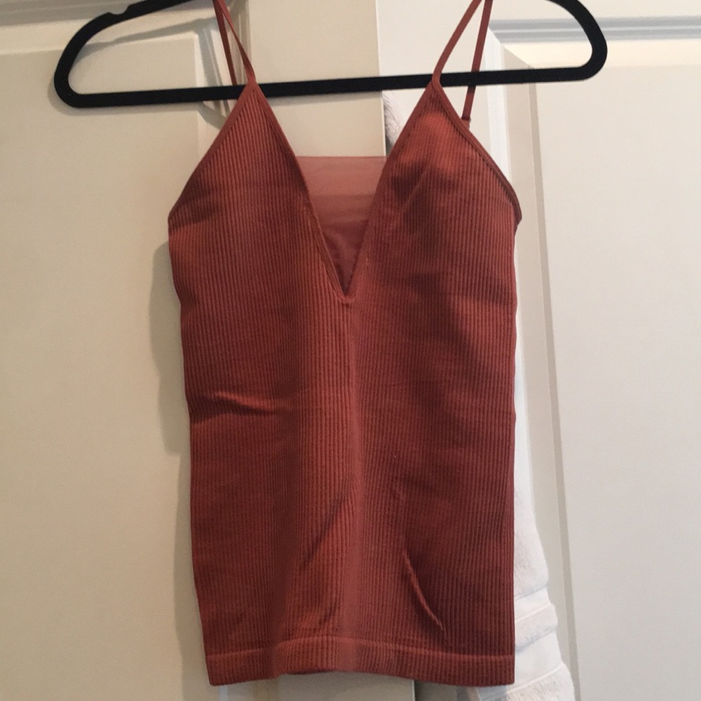 Free people tank with mesh v NWOT